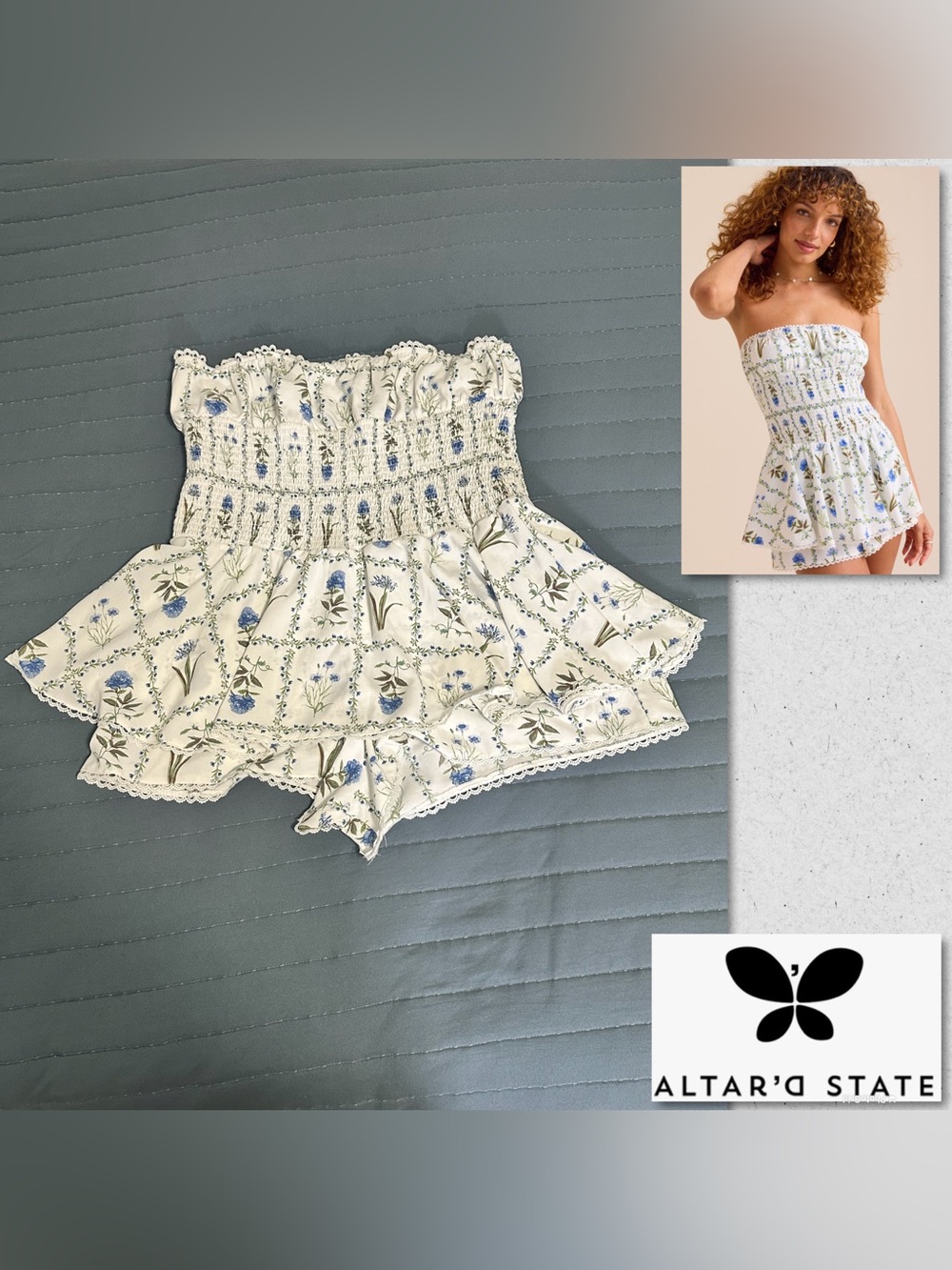 Altar'd State Lydia Strapless Romper